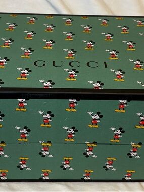 Limited Edition Gucci x Disney Mickey Mouse Print Storage Box /12”x16.5”x9”